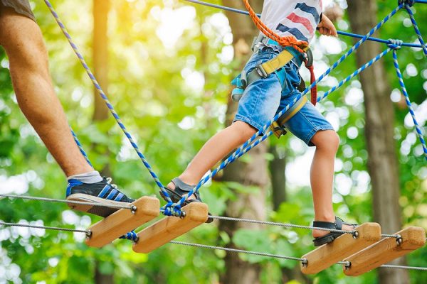 Have fun with ropes courses during your Holiday in Emilia Romagna